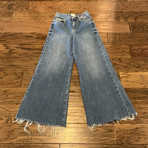 Frame Denim Le Palazzo Crop High Rise Size 26 - Picture 1 of 16